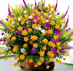 Gravesite flower replacement